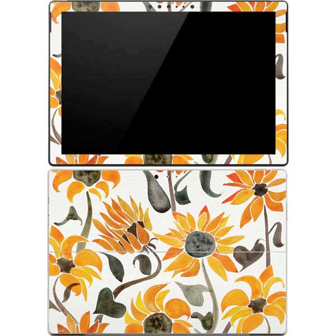 Cat Coq Yellow Sunflower Surface Pro 4 Skin